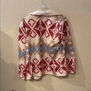 MISSLOOK Red and Beige Patterned Jacket